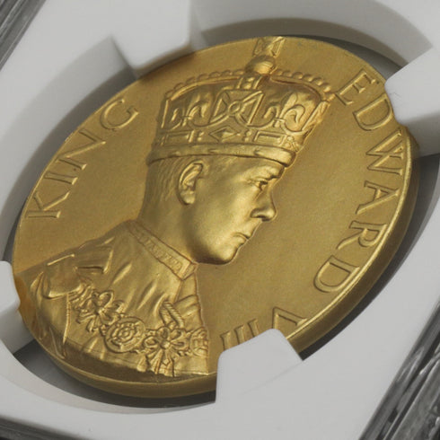 イギリス 1936年 エドワード8世 退位記念 金メダル MS66:3892955-005