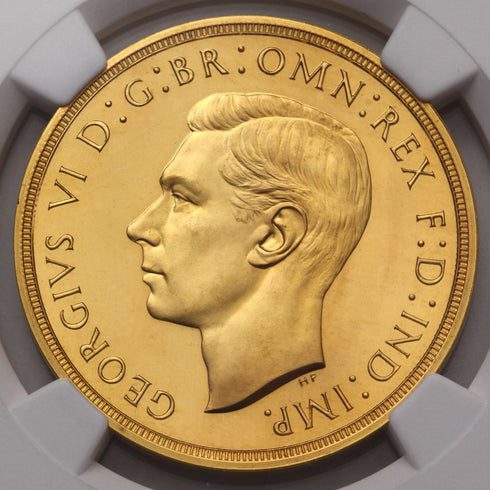イギリス 1937年 ジョージ6世 5ポンド金貨 PF65UCAM:4492502-001