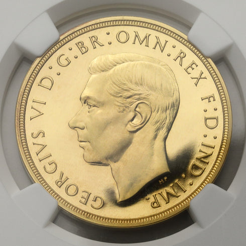 【希少性】★★★ イギリス 1937年 ジョージ6世 5ポンド金貨 PF65:4425305-006-UNIVERSAL COIN
