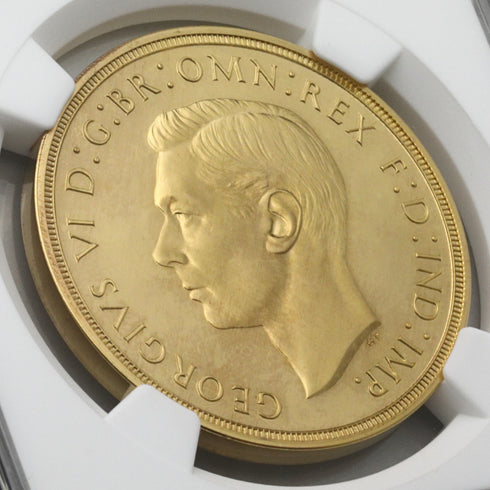 【希少性】★★★ イギリス 1937年 ジョージ6世 5ポンド金貨 PF65:4425305-006-UNIVERSAL COIN