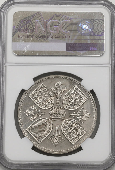 イギリス 1953年 エリザベス2世 戴冠記念 クラウン銀貨 PF66:6381536-001