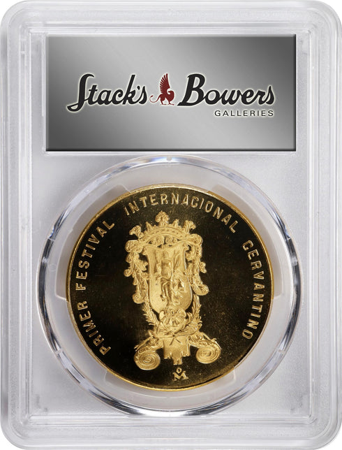 メキシコ 1972年 第1回セルバンティーノ国際祭開催記念 金メダル MS66:57246579