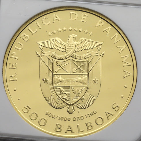 パナマ 1978年 米州機構設立30周年記念 500バルボア金貨 PF69UCAM:8236074-001