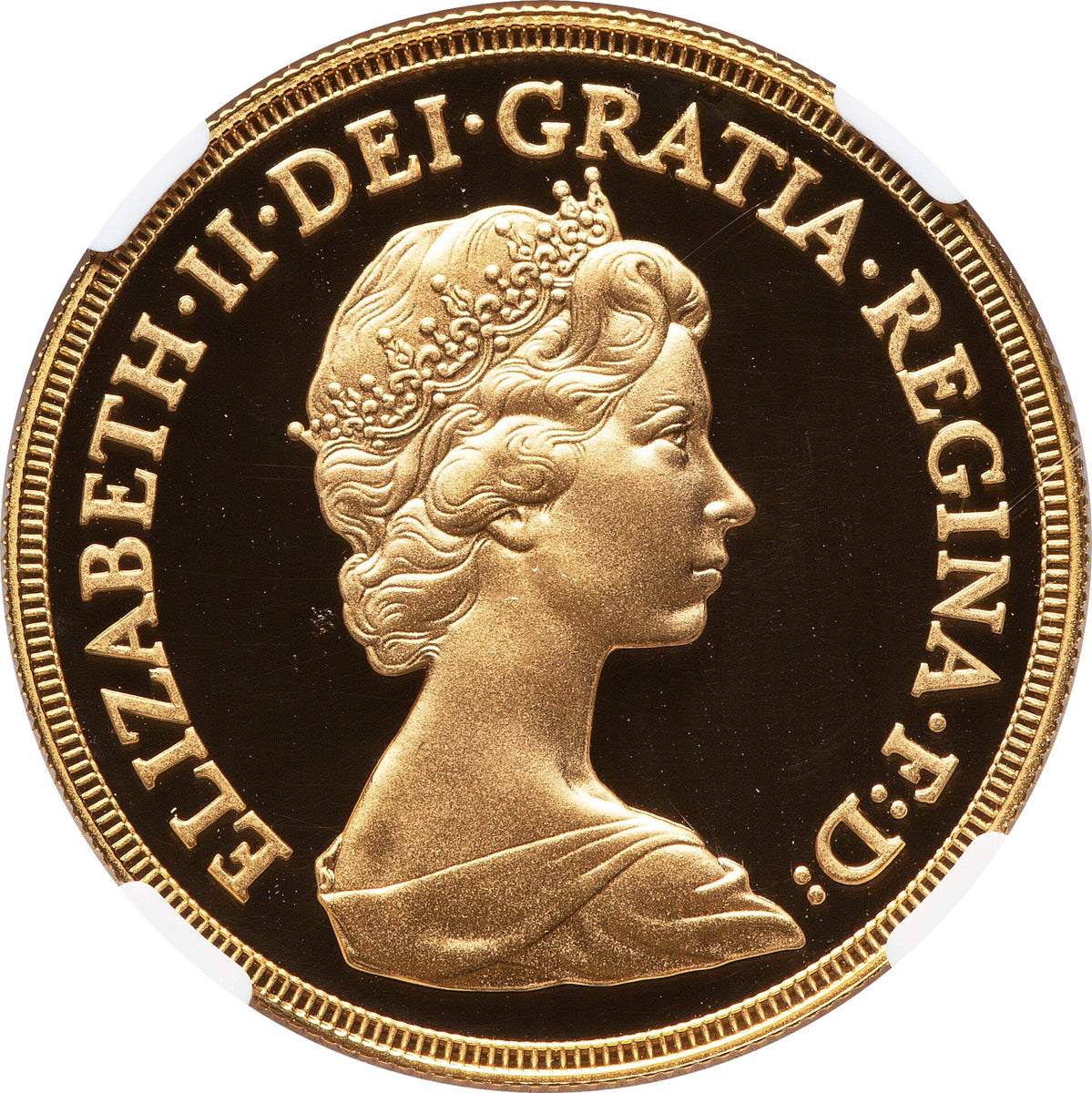 イギリス 1981年 エリザベス2世 5ポンド金貨 PF69UCAM：4723921-033 ｜アンティークコイン・モダンコイン- UNIVERSAL  COIN