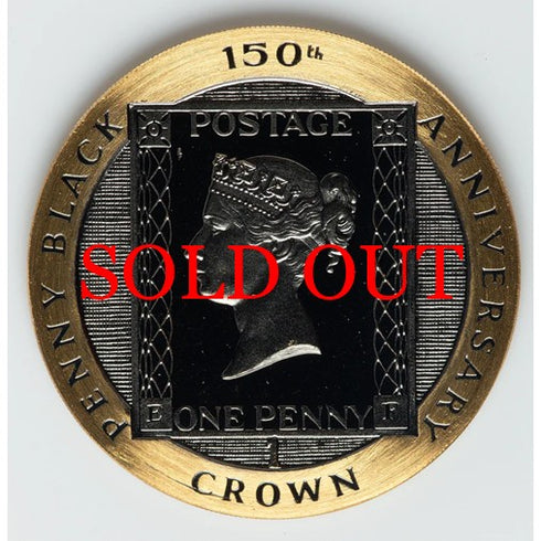 マン島 1990年 ペニーブラック発行150周年記念 1クラウン 1oz 金貨 裸:未鑑定