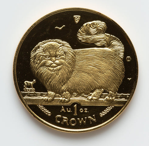 マン島 1997年 キャットシリーズ 長毛のスモークキャット 1oz金貨 裸:未鑑定