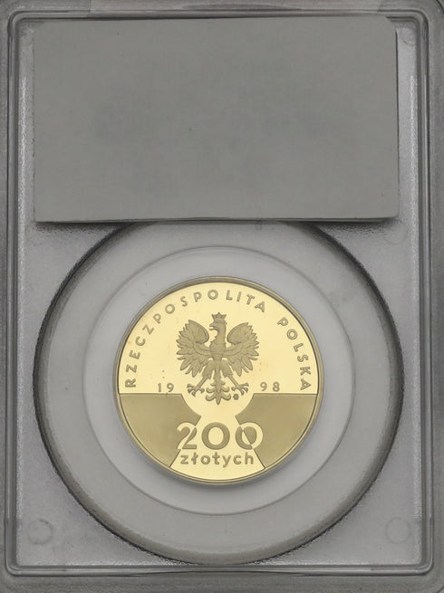 ポーランド 1998年 ヨハネ・パウロ2世 在位20周年記念 200ズウォティ金貨 PR69DCAM:21374212