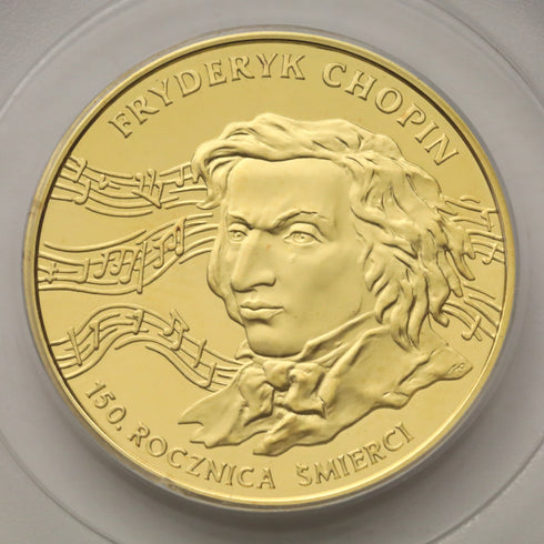 ポーランド 1999年 フレデリック・ショパン没後150周年記念 200ズウォティ金貨 PR68DCAM:21694332