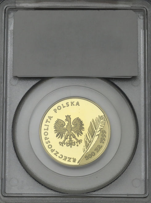 ポーランド 1999年 ユリウシュ・スウォヴァツキ 没後150周年記念 200ズウォティ金貨 PR69DCAM:21374214