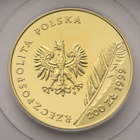 ポーランド 1999年 ユリウシュ・スウォヴァツキ 没後150周年記念 200ズウォティ金貨 PR69DCAM:21374214