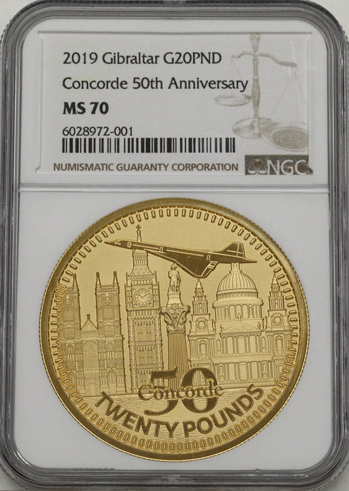 英領ジブラルタル 2019年 コンコルド 初飛行50周年記念 6枚セット:6028972-001