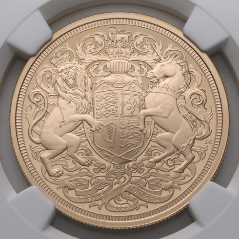 イギリス 2022年 エリザベス2世 追悼記念 5ポンド金貨 5枚セット PF70UCAM:6673460-005