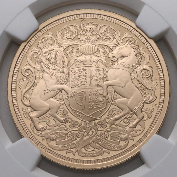 イギリス 2022年 エリザベス2世 追悼記念 5ポンド金貨 5枚セット PF70UCAM:6673460-005