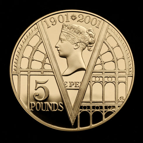 イギリス 2001年 ヴィクトリア女王 没後100周年記念 5ポンド金貨 ROYAL MINT オフィシャルボックス付き 裸