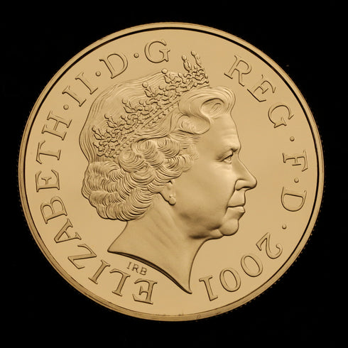 イギリス 2001年 ヴィクトリア女王 没後100周年記念 5ポンド金貨 ROYAL MINT オフィシャルボックス付き 裸