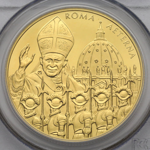 マルタ共和国 2004年 ヨハネ・パウロ2世と騎士 10000リレ金貨 PR69DCAM:21914170