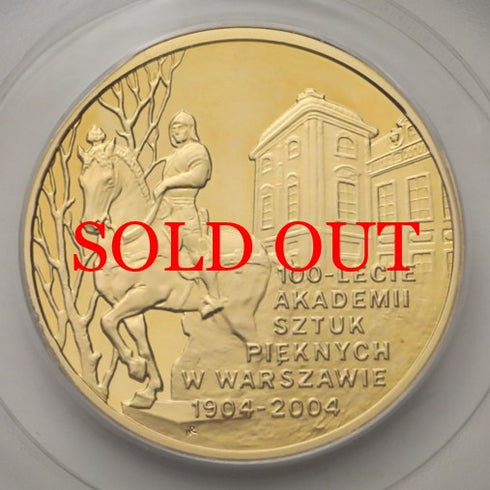 ポーランド 2004年 ワルシャワ美術アカデミー 創立100周年記念 200ズウォティ金貨 PR69DCAM:11178186