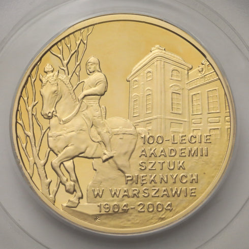ポーランド 2004年 ワルシャワ美術アカデミー 創立100周年記念 200ズウォティ金貨 PR69DCAM:11178186