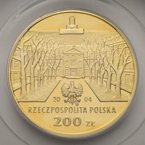 ポーランド 2004年 ワルシャワ美術アカデミー 創立100周年記念 200ズウォティ金貨 PR69DCAM:11178186