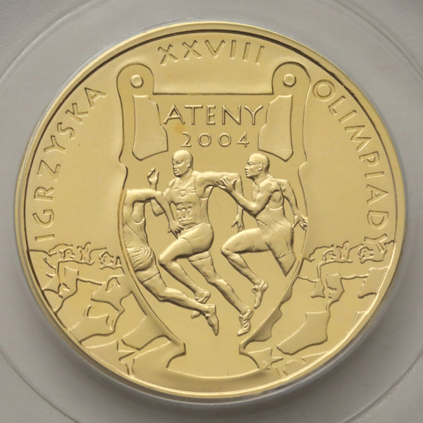 ポーランド 2004年 アテネオリンピック開催記念 200ズウォティ金貨 PR69DCAM:21821845