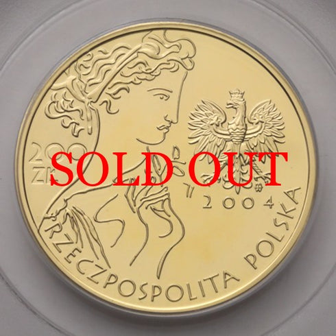 ポーランド 2004年 アテネオリンピック開催記念 200ズウォティ金貨 PR69DCAM:21854087