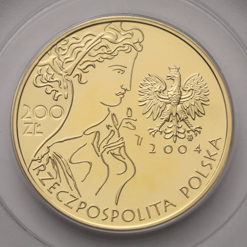 ポーランド 2004年 アテネオリンピック開催記念 200ズウォティ金貨 PR69DCAM:21854087