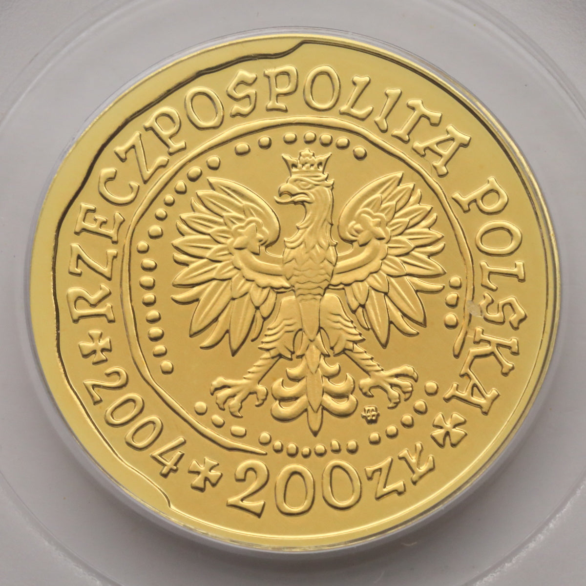 ポーランド 2004年 ワルシャワ蜂起60周年記念 200ズウォティ（1/2oz