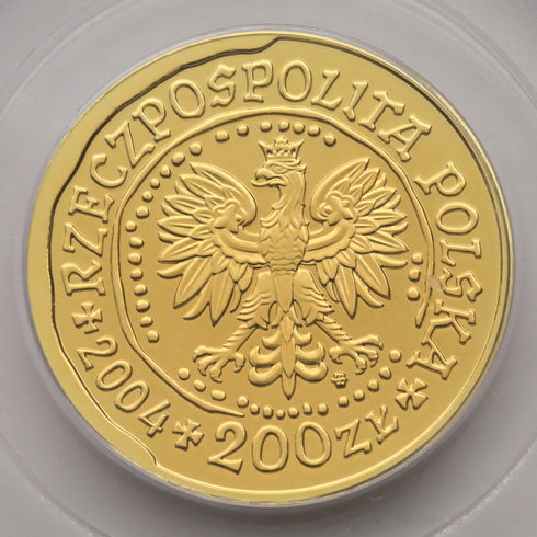 ポーランド 2004年 ワルシャワ蜂起60周年記念 200ズウォティ(1/2oz)金貨 MS69:21896602