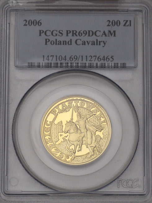 ポーランド 2006年 ピャスト朝騎馬兵 200ズウォティ金貨 PR69DCAM:11276465