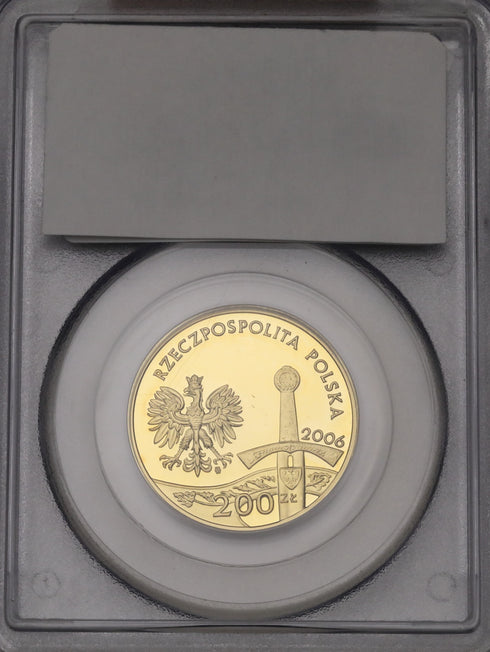 ポーランド 2006年 ピャスト朝騎馬兵 200ズウォティ金貨 PR69DCAM:11276465