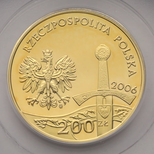 ポーランド 2006年 ピャスト朝騎馬兵 200ズウォティ金貨 PR69DCAM:11276465