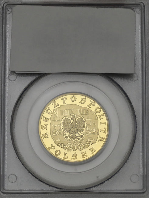 ポーランド 2007年 クラクフ市制定1250周年記念 200ズウォティ金貨 PR69DCAM:13830766