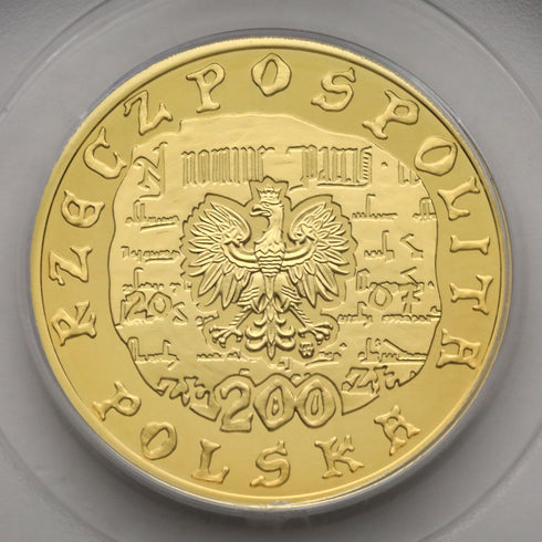 ポーランド 2007年 クラクフ市制定1250周年記念 200ズウォティ金貨 PR69DCAM:13830766