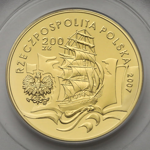 ポーランド 2007年 ジョゼフ・コンラッド生誕150周年記念 200ズウォティ金貨 PR69DCAM:11535277