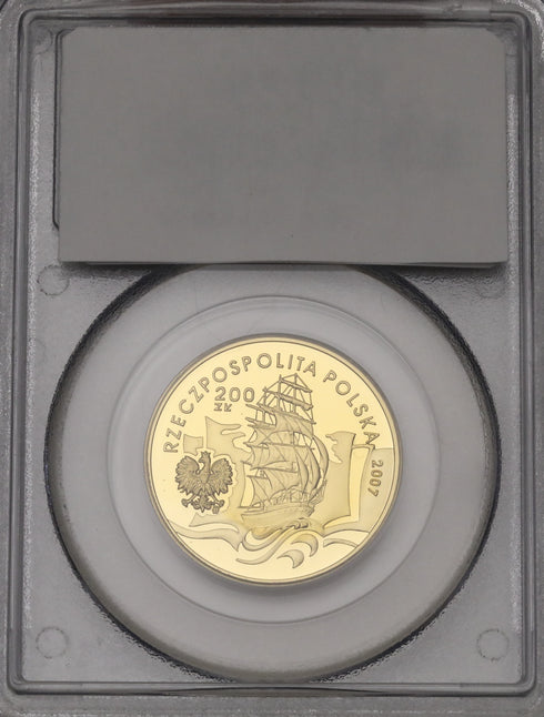 ポーランド 2007年 ジョゼフ・コンラッド生誕150周年記念 200ズウォティ金貨 PR69DCAM:11535284