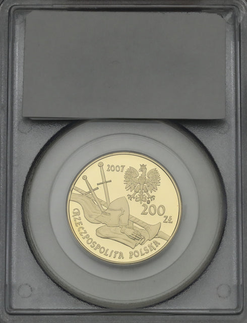 ポーランド 2007年 重装騎兵 200ズウォティ金貨 PR69DCAM:11940467