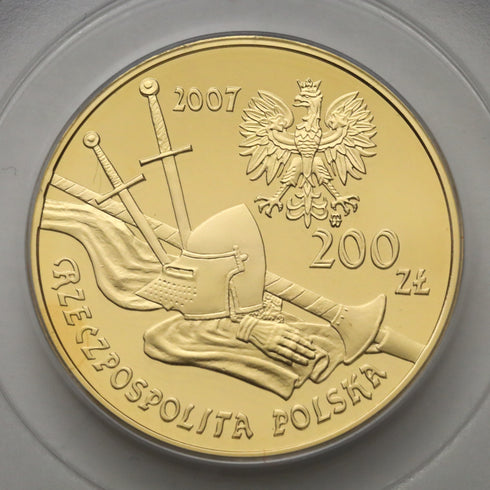ポーランド 2007年 重装騎兵 200ズウォティ金貨 PR69DCAM:11940467