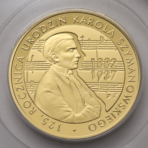 ポーランド 2007年 カロル・シマノフスキ生誕125周年記念 200ズウォティ金貨 PR70DCAM:12272277