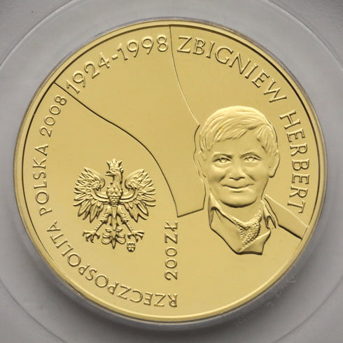 ポーランド 2008年 ズビグニェフ・ヘルベルト没後10周年記念 200ズウォティ金貨 PR68DCAM:13059412