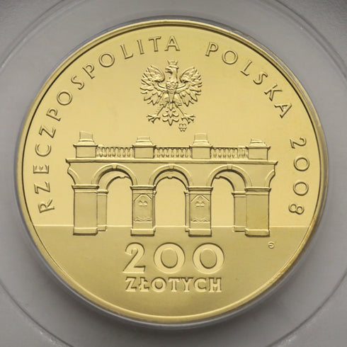 ポーランド 2008年 独立90周年記念 200ズウォティ金貨 PR69DCAM:13616050
