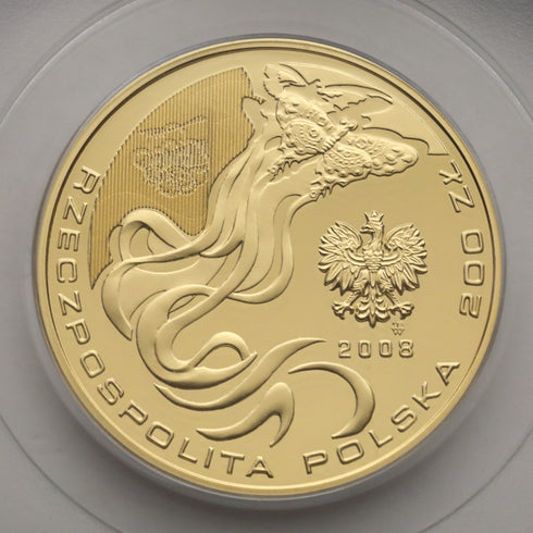 ポーランド 2008年 北京オリンピック開催記念 棒高跳び 200ズウォティ金貨 PR69DCAM:13533501