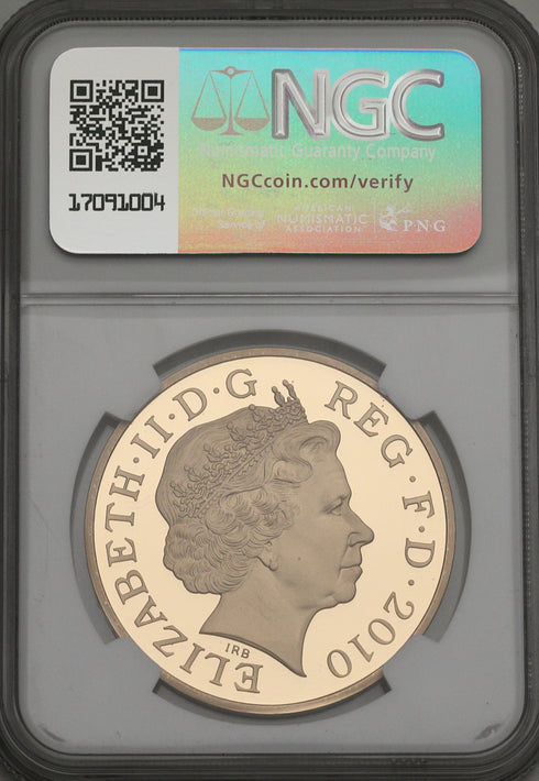 イギリス 2010年 王政復古350周年記念 5ポンド金貨 PF70UCAM:2927199-004