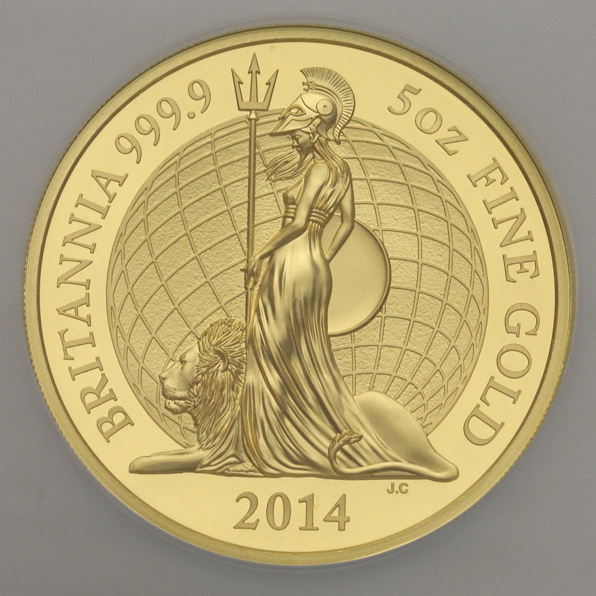 イギリス 2014年 ブリタニア 500ポンド 5oz 金貨 PF70UCAM