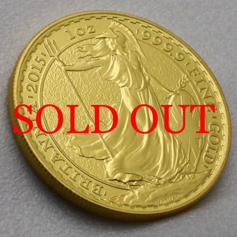 イギリス 2016年 ブリタニア Bullion 100ポンド 1oz 金貨 3枚セット 裸