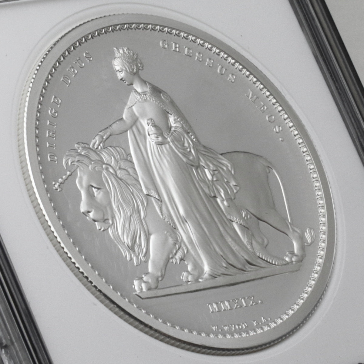 イギリス 2019年 エリザベス2世 ウナとライオン5ポンド銀貨
