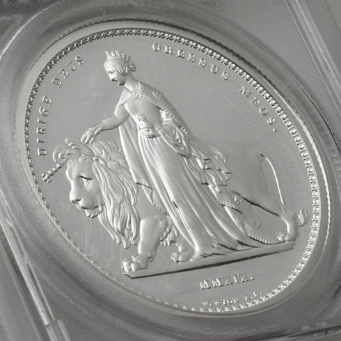 イギリス 2019年 エリザベス2世 ウナとライオン5ポンド銀貨 PR68DCAM 元箱無し:40391976