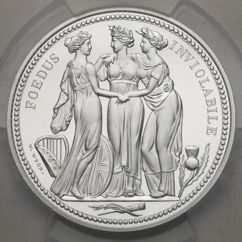 イギリス領オルダニー 2020年 スリーグレイシス 5ポンド銀貨 PR70DCAM(元箱付き):41455589-UNIVERSAL COIN