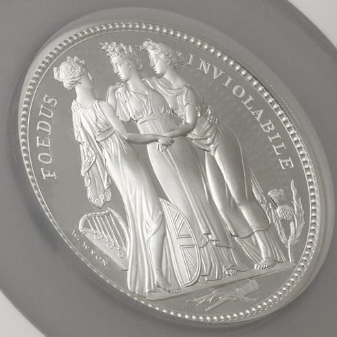 イギリス 2020年 エリザベス2世 スリーグレイシス 10ポンド 5oz 銀貨 PF70UCAM:6029854-003