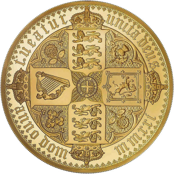 イギリス 2021年 エリザベス2世 ゴチッククラウン(Quartered Arms) 500ポンド 10oz 金貨 裸:未鑑定