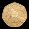 イギリス 2021年 新通貨導入50周年記念 50ペンス金貨 裸